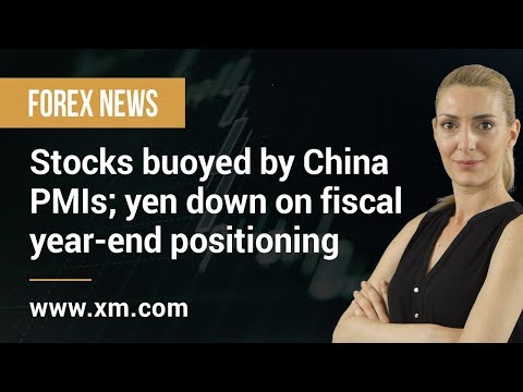 Forex News: 31/03/2020 – Stocks buoyed by China PMIs; yen down on fiscal year-end positioning