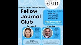 January 2026 SIMD Fellow Journal Club 1/16/26