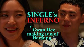 Gwan hee 😊and Haejong 😍Joking moments - SINGLE INFERNO 3