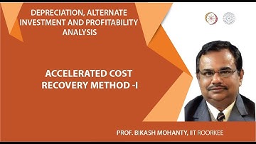 Accelerated cost recovery method -I