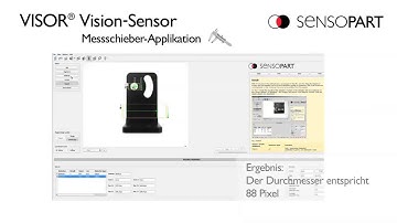 VISOR® Vision-Sensor mit Messschieber-Funktion - Applikationsbeispiel