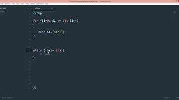 دورة PHP : حلقات التكرار، جملة While