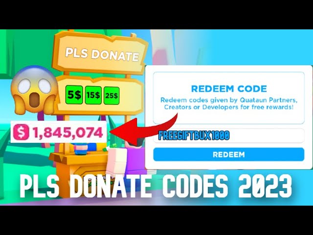 Roblox PLS DONATE Codes (August 2023): Free Giftbux And Items