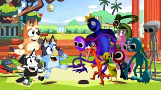 All Rainbow Friends X Bluey X Bingo X Mackenzie Sings Smile Song Fnf Roblox Rainbow X Bluey Cover