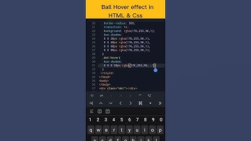 Ball Hover Effect in Html & Css 😜😜🥰🥰 || coding status😍 #shorts  #programming  #trending #shortsvideo
