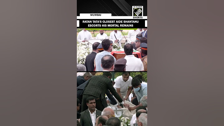 31-year-old Ratan Tata’s closest aide Shantanu escorts his mortal remains ahead of State funeral