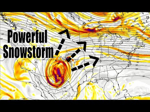 Large Scale Winter Storm Will Bring Heavy Snow And Strong Winds - YouTube