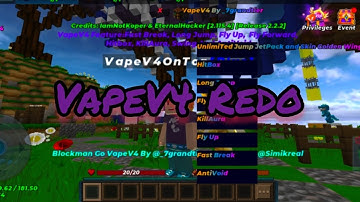 Blockman Go Admin Panel VapeV4 Official Back With Redo(RunCode) GUI by @Simikreal