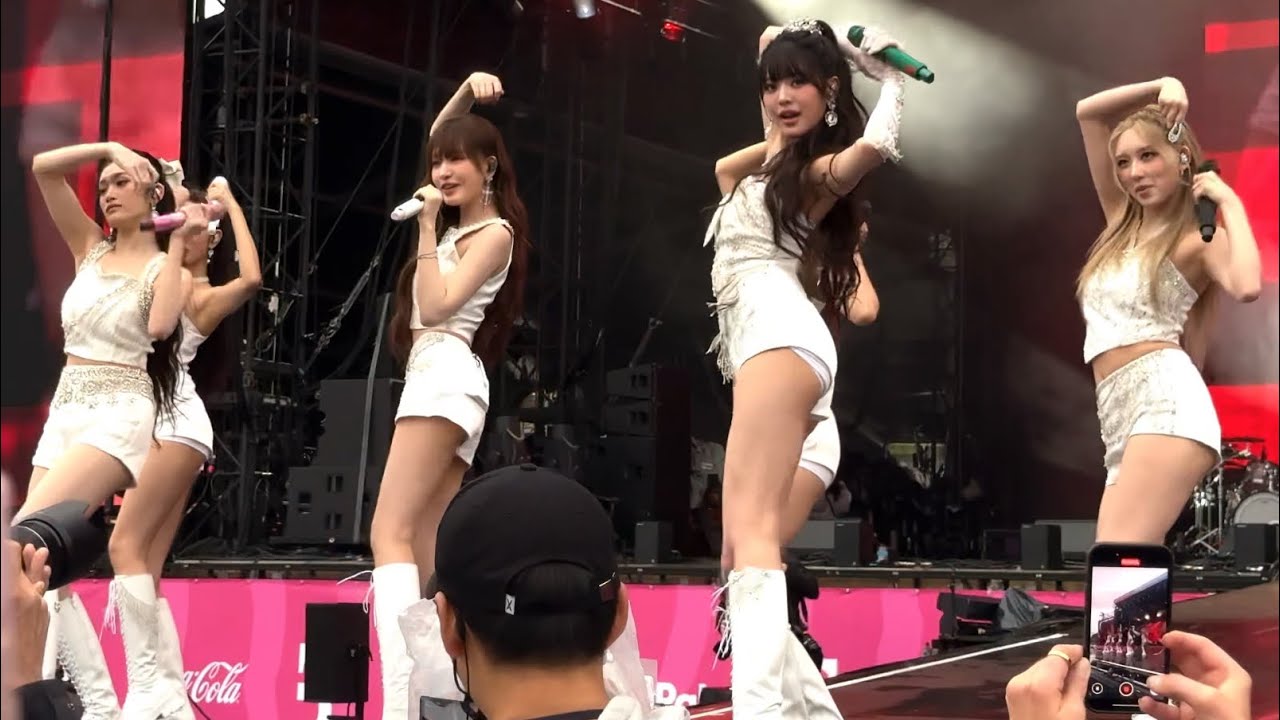 IVE 아이브 Lollapalooza Berlin 2025 Baddie barricade fancam 20250712