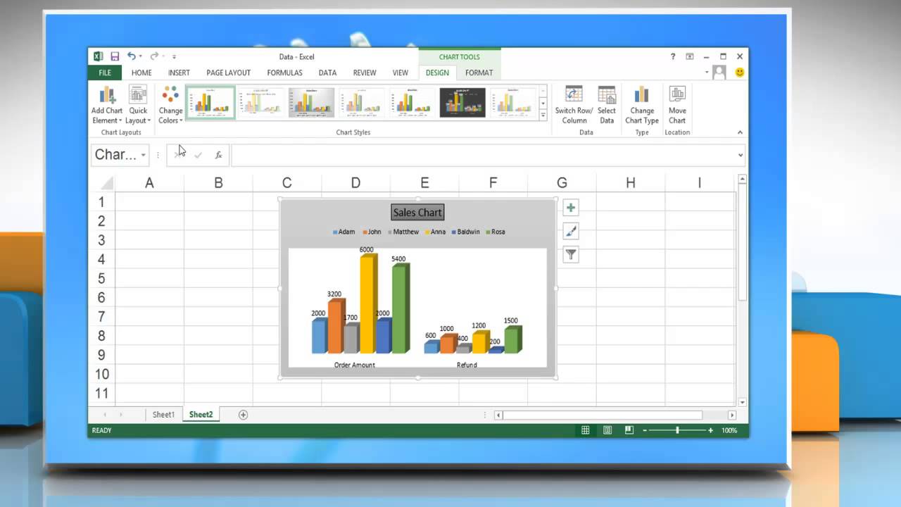 Change Chart Layout Excel