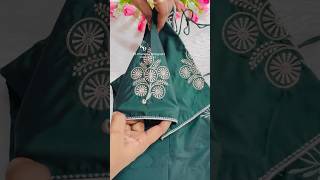 Cute embroidery blouse designs