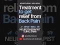 Treatment to get relief from Back Pain #pain #back #spine #knee #joint #viral #relief #treatment