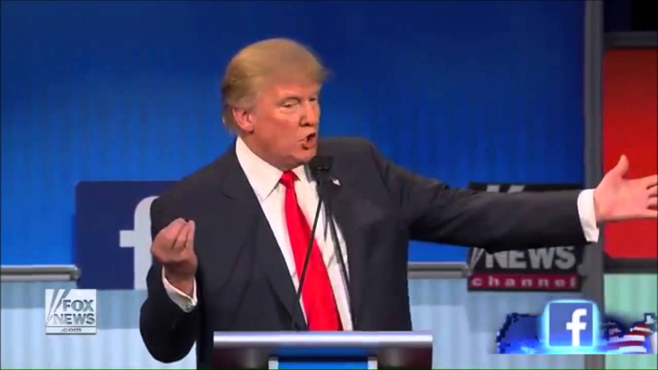 Donald Trump freestyle rapping during debate - YouTube
