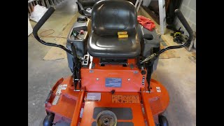 How to Remove the Deck on a Husqvarna Zero Turn Lawnmower!