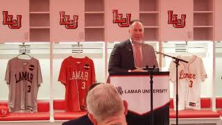 Lamar introduces Sean Allen as Head Baseball Coach