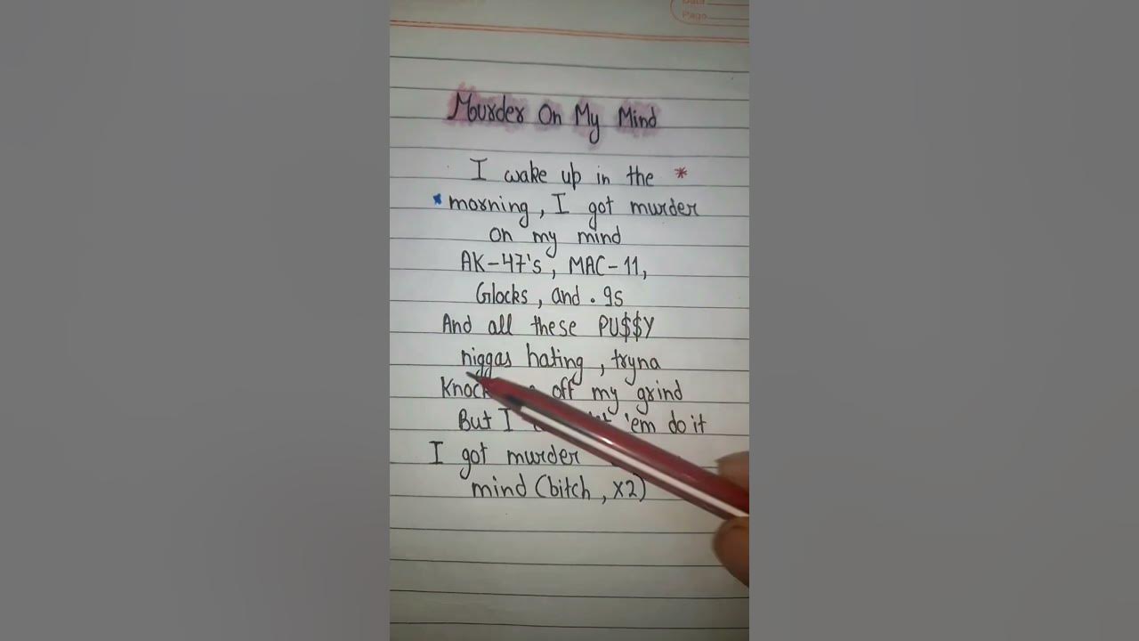 murder on my mind ( lyrics)
