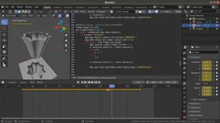 Blender python script video explanation - cavity_core.py