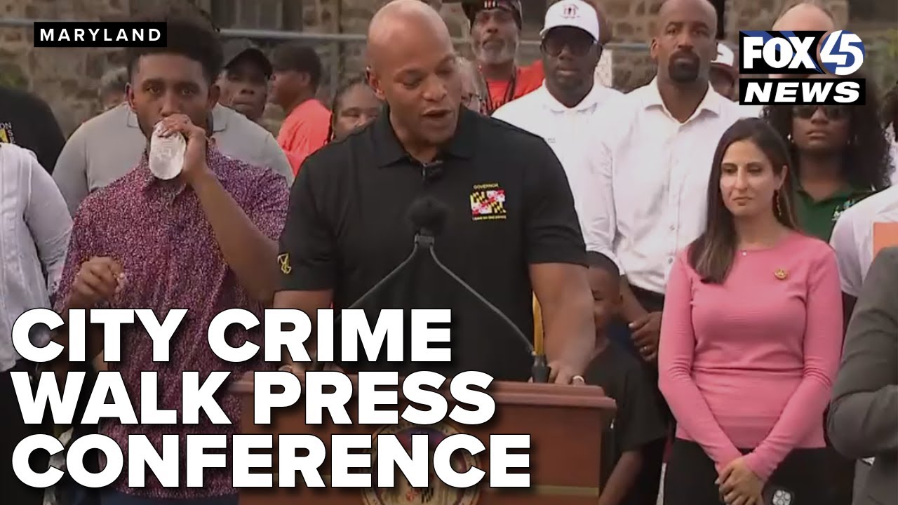 Governor Wes Moore and Mayor Brandon Scott hold a press conference ...