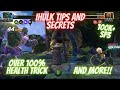 IHULK TIPS AND SECRETS!! 100K+ SP3's, Over 100% Health Trick, and MORE!!