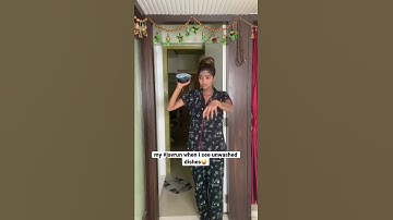 My #javrun when i see unwashed dishes😜 #shorts #javrun  @youtube india spotlight#sponsership