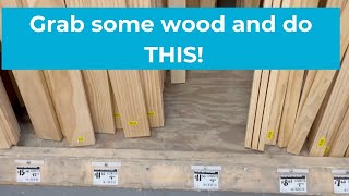 The latest DIY ceiling trend using Home Depot wood!