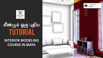 Trailer for Interior Modeling in Maya Course|Tamil Tutorial
