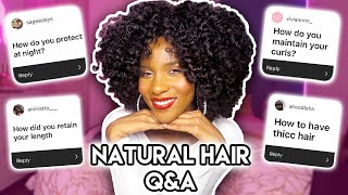 My Natural Hair Journey/Upkeep Q&A (4C) | Drew Dorsey