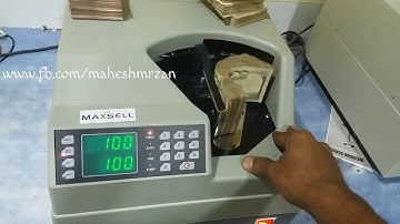 Maxsell 4sec Bank Money Counting Machine