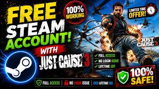 FREE STEAM ACCOUNT WITH JUST CAUSE 3