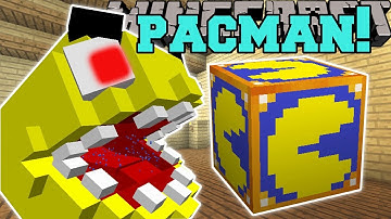 Minecraft: PACMAN GAME HUNGER GAMES - Lucky Block Mod - Modded Mini-Game
