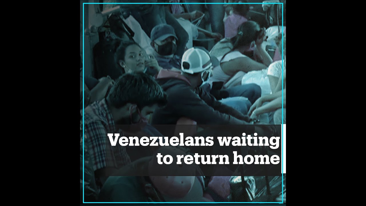 Venezuelans fleeing the virus stuck at the Colombian border
