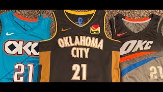 NIKE OKLAHOMA CITY THUNDER NEW CITY GEAR JERSEY 2019/2020