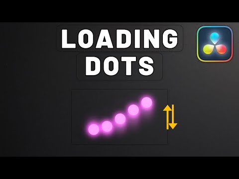 Make LOADING Wavy DOTS Animation In Davinci Resolve