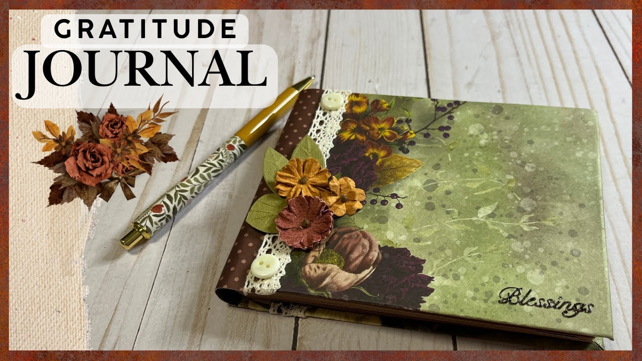 🍁Как сделать простой дневник благодарности в твердой обложке (розыгрыш завершен)