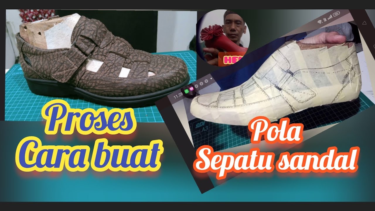 proses cara buat pola sandal sepatu musim panas #howtomake #proses #caramembuat