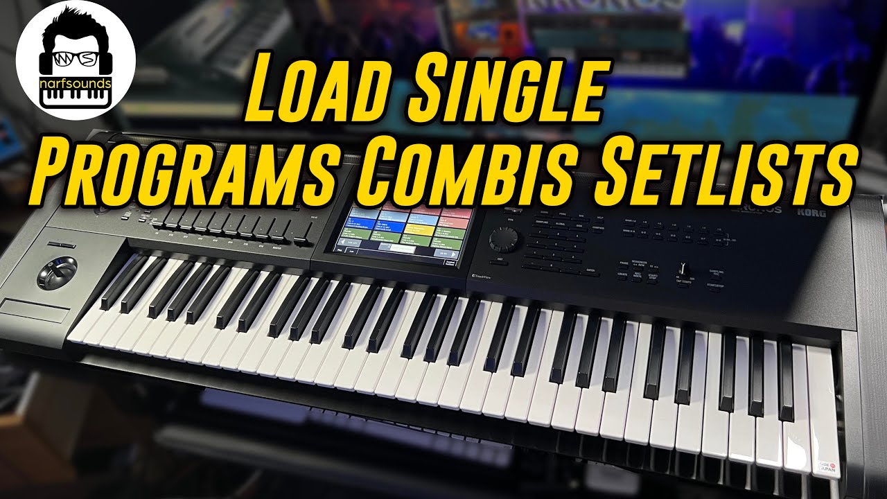 How to Load Individual Programs, Combinations, and Setlist Slots on the Korg Kronos