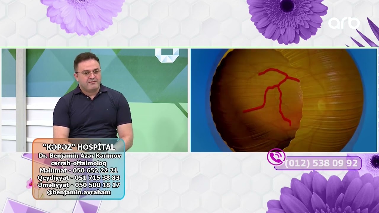 Yaşamaq gözəldir | Qlaukoma xəstəliyi ( Qara su ) |  Benjamin Azər Kərimov | 30.06.2023