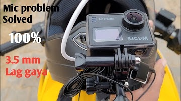 SJCAM SJ6 LEGEND MIC audio problem solve😊 with adapter 100%