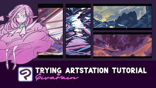 Trying Artstation Tutorial - Thumbnail Design ◆ CSP ◆