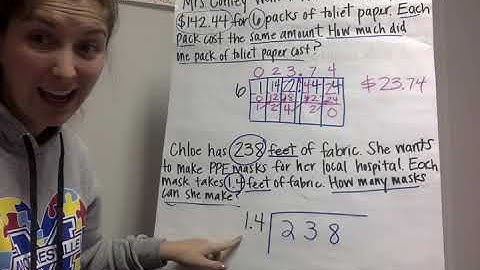 Dividing Decimal Word Problems