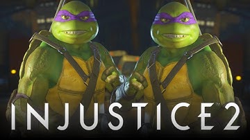 Injustice 2: ALL Ninja Turtle "Mirror Match" Intro Dialogues! (Leonardo, Donatello, Raphael & Mikey)
