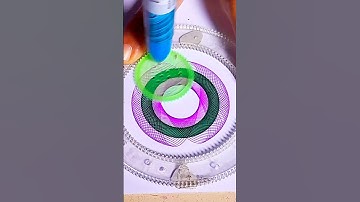 Relaxing Lines That Create Magic ⚡️#shorts #spirograph #satisfying