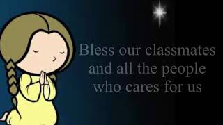 Prayer before the class begin (Kinder to Grade 3)