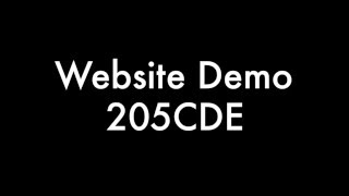 Website Demo 205CDE