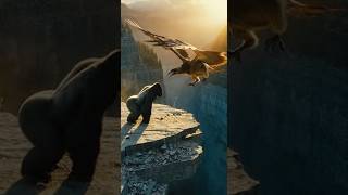 Sky Battle: Kong vs The Giant Eagle 🦅 #kingkong #skyfight #cinematic #viralvideo