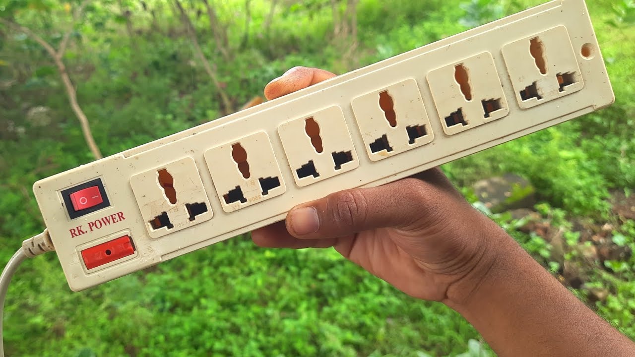 6 Socket 1 Switch Extension Board Wiring / रेडिमेड Extension Board Repair