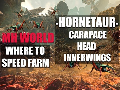 Vidéo: Monster Hunter World - Emplacement Du Hornetaur Et Comment Obtenir Hornetaur Carapace Et Hornetaur Innerwing