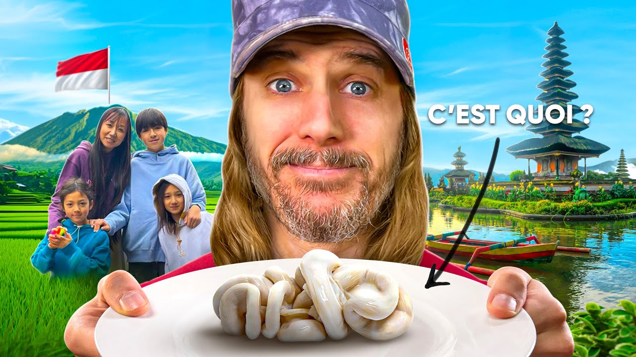 Je teste toute la nourriture bizarre d'Indonésie (en famille) 🇮🇩