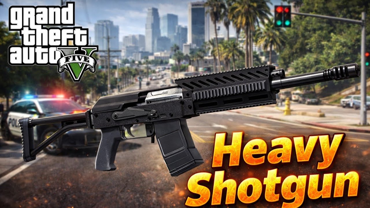 Heavy shotgun REVIEW GTA V (Grand Theft Auto 5) YouTube