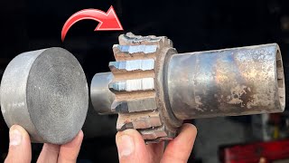 Fixing the Unfixable Gear! Making a New Gear Tooth From Iron Piece by Technical Mechanic